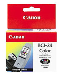 Ink.náplň CANON BCI-24Cl, barevná - barevn, cca. 170 stran pi 5% pokryt,  pro S200/S300/S330, i250/i320/i350/i450,i455i470D, MPC190/200P/ 360/370