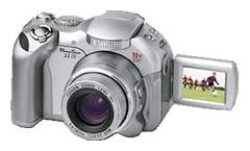 Digitln foto. Canon PowerShot S1 IS - CCD s 4 miliony pixel, 2272x1704 , 10x optick ZOOM, 3.2x digitln ZOOM,  karta CF,  baterie AA, TV vstup, SW, USB